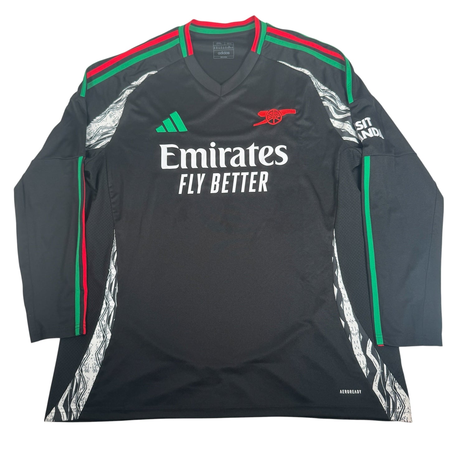 Arsenal 2024/2025 Away Long Sleeve Football Shirt 2XL