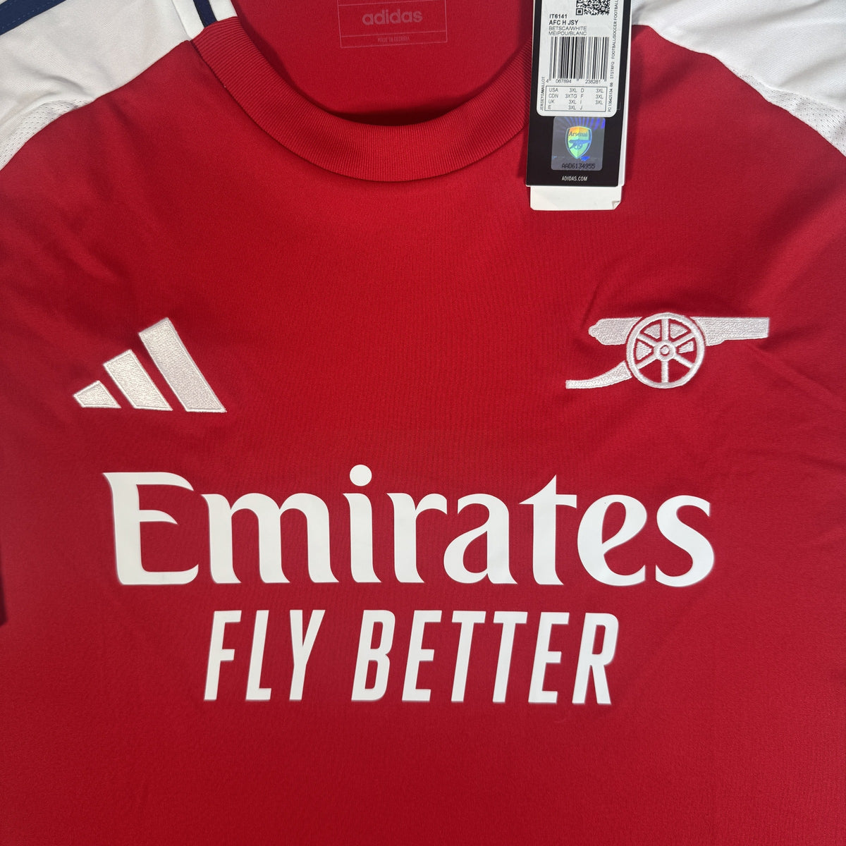 Arsenal 2024/2025 Home Football Shirt 3XL BNWT