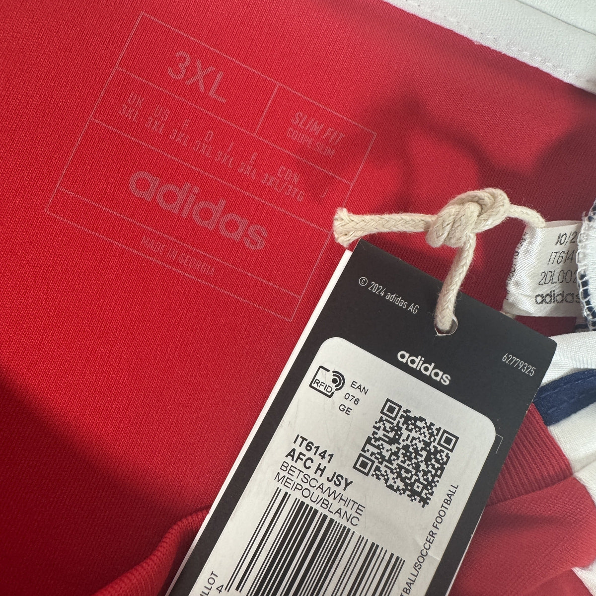 Arsenal 2024/2025 Home Football Shirt 3XL BNWT