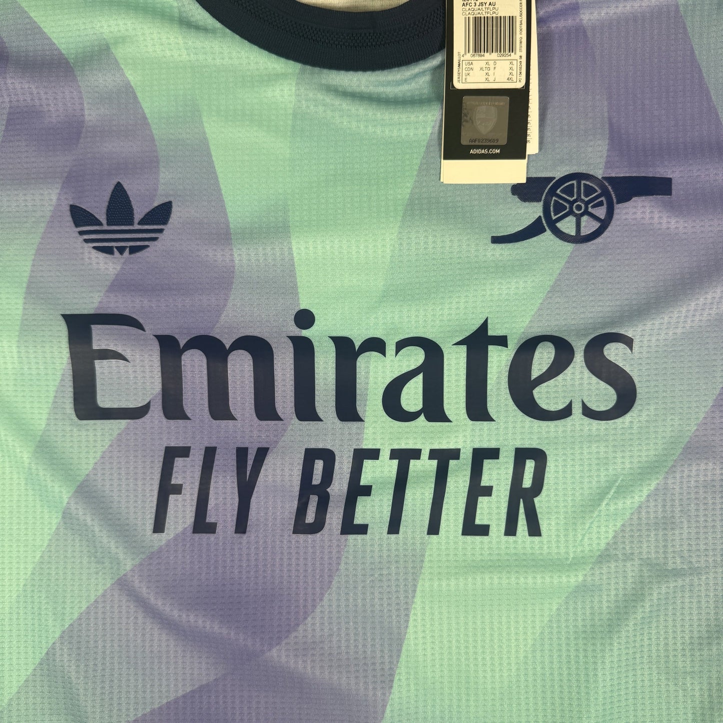 Saliba 2 Arsenal 2024/2025 Third HEAT.RDY Football Shirt XL BNWT