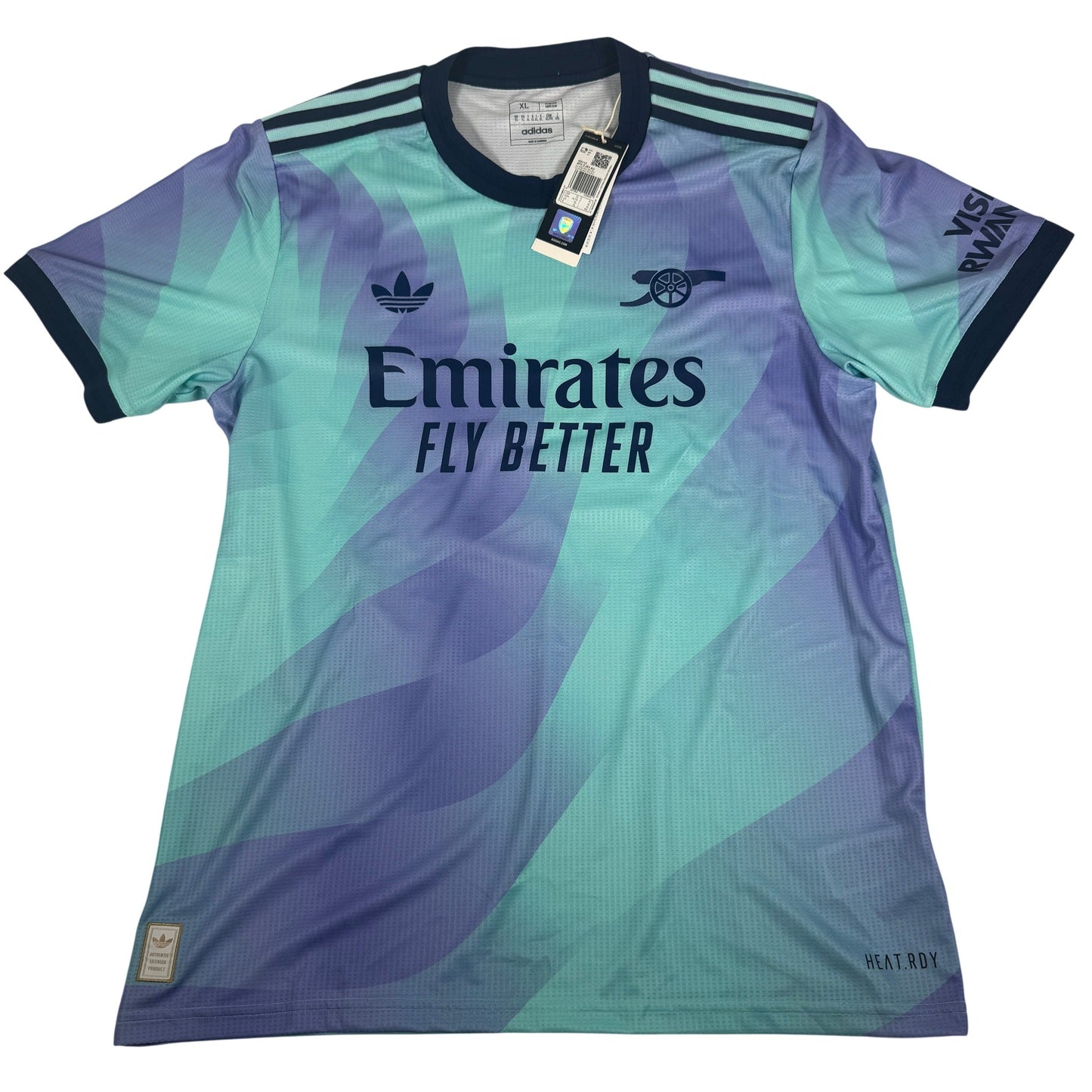 Saliba 2 Arsenal 2024/2025 Third HEAT.RDY Football Shirt XL BNWT