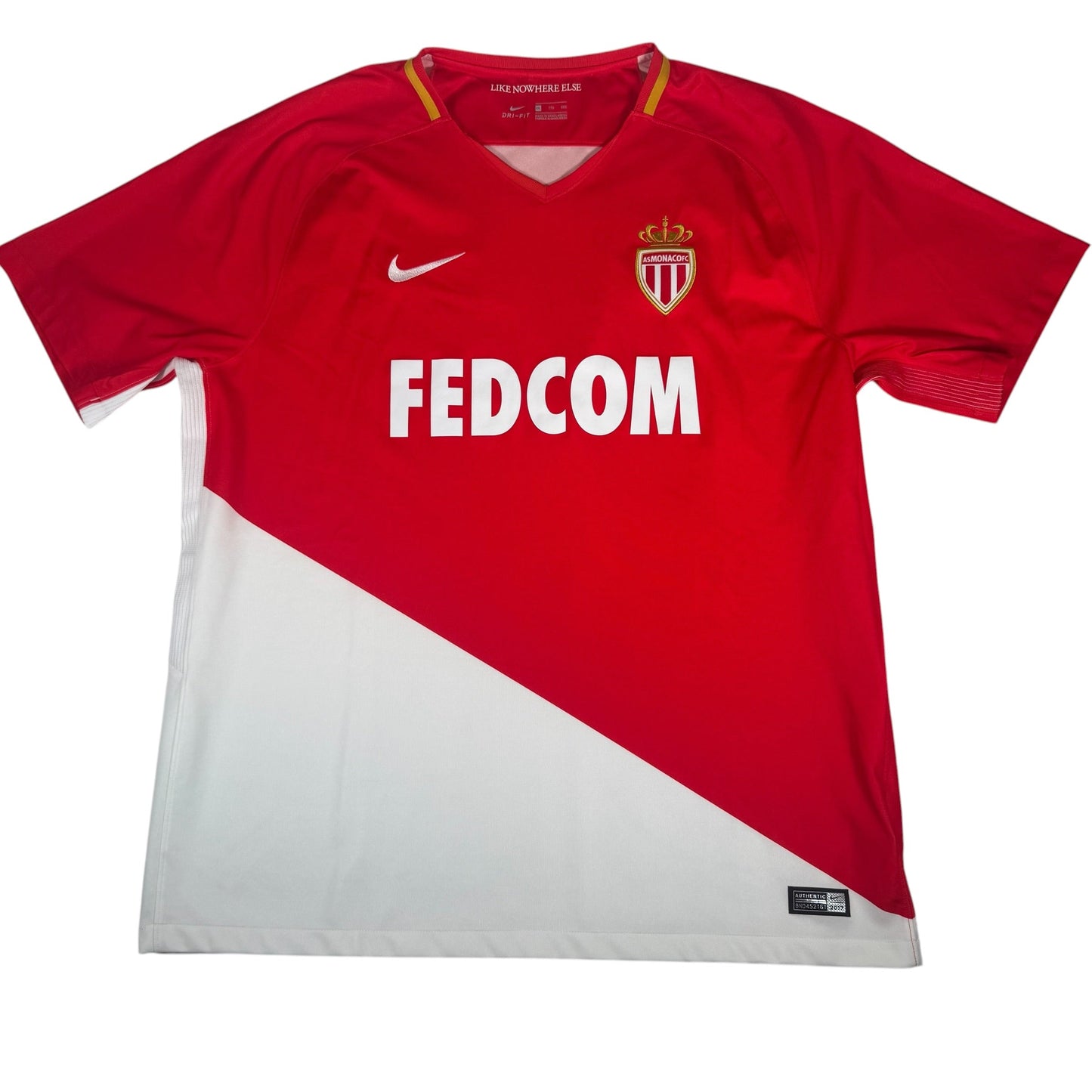 AS Monaco 2017/2018 Home Football Shirt 2XL