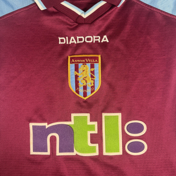 Aston Villa 2000/2001 Home Football Shirt Large
