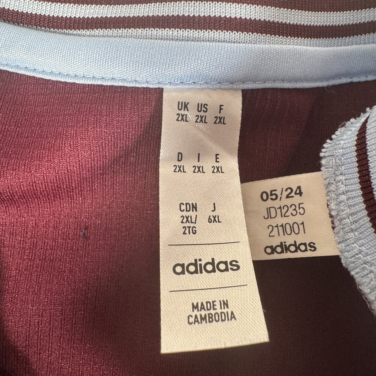 Aston Villa 2024/2025 Home Football Shirt XXL