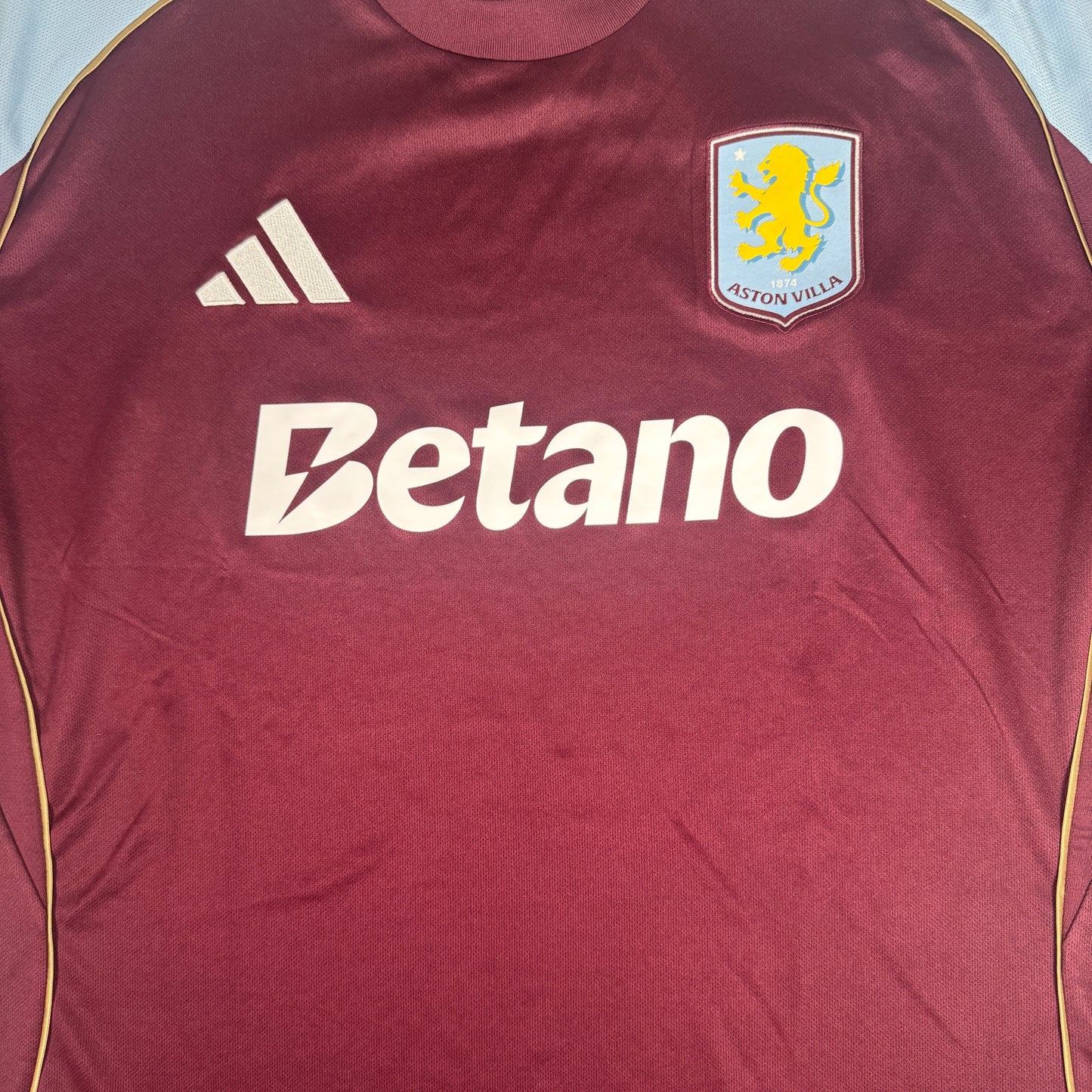 Aston Villa 2025/2026 Home Football Shirt 2XL