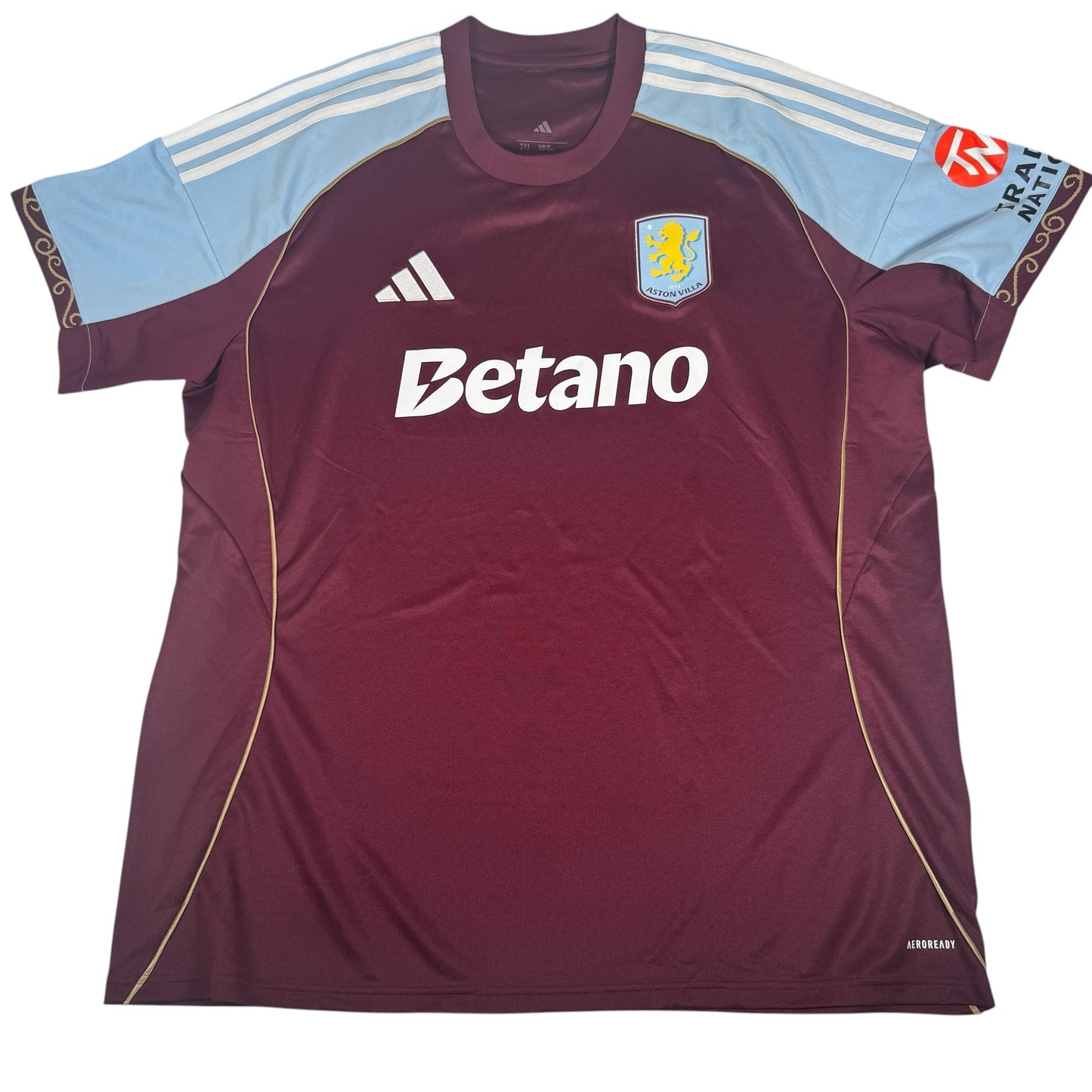 Aston Villa 2025/2026 Home Football Shirt 2XL