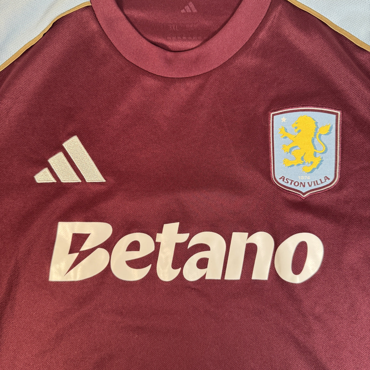 Aston Villa 2025/2026 Home Long Sleeve Football Shirt 3XL