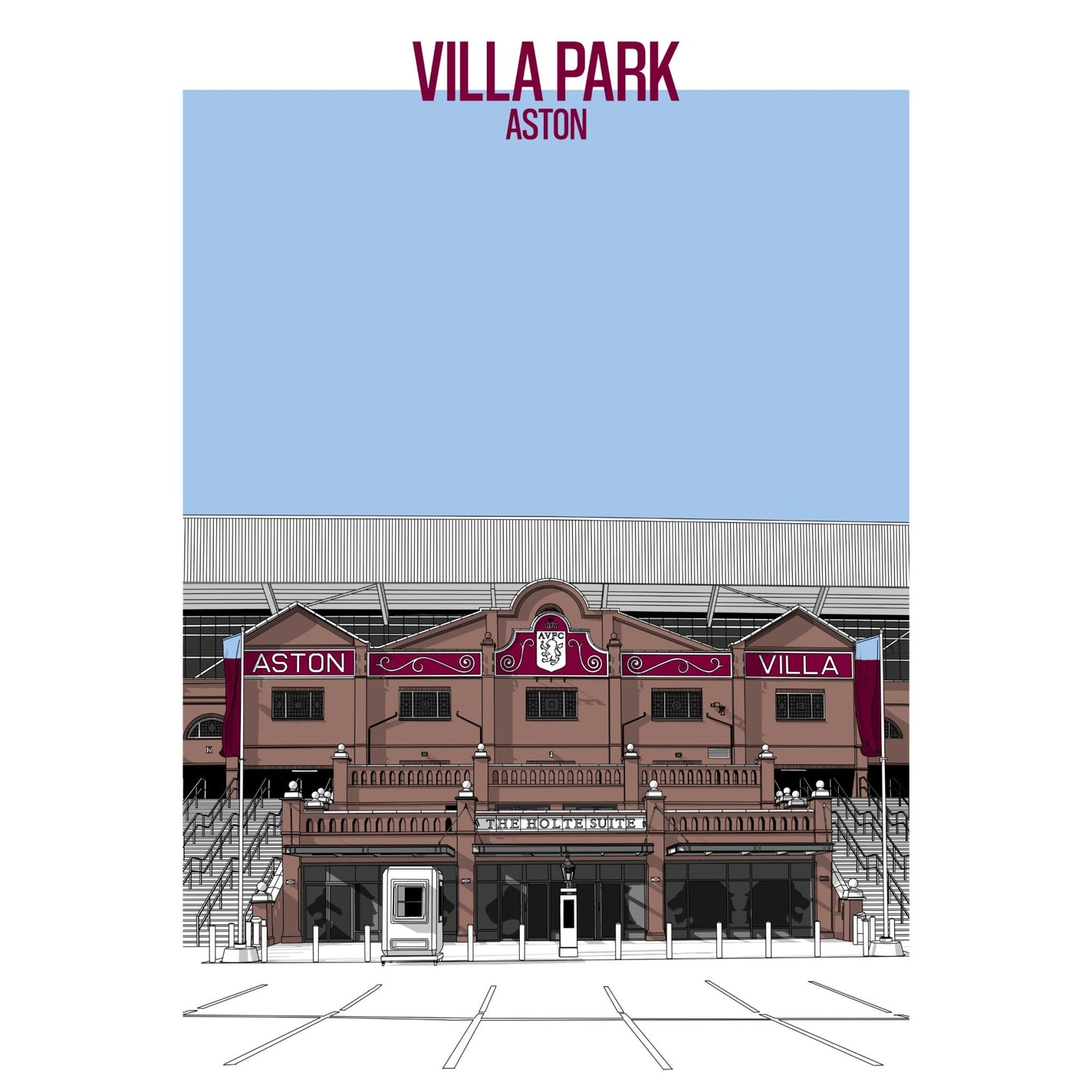 Aston Villa Football Artwork - Villa Park