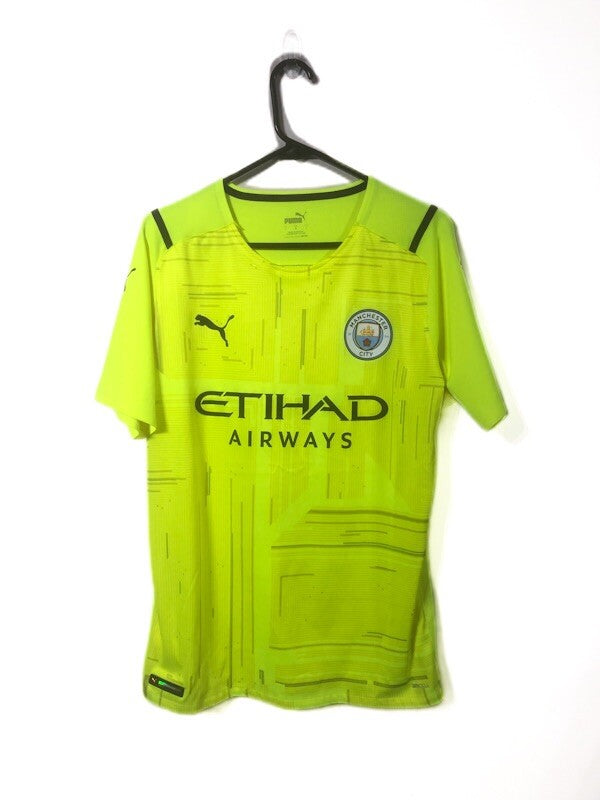 Man City Ederson M. #31 2021/22 Large Auth 3rd GK Excellent Condition 759185-99