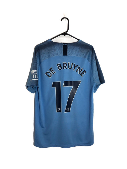 Man City De Bruyne #17 2018/19 XL Home Shirt Excellent Condition 894431-489