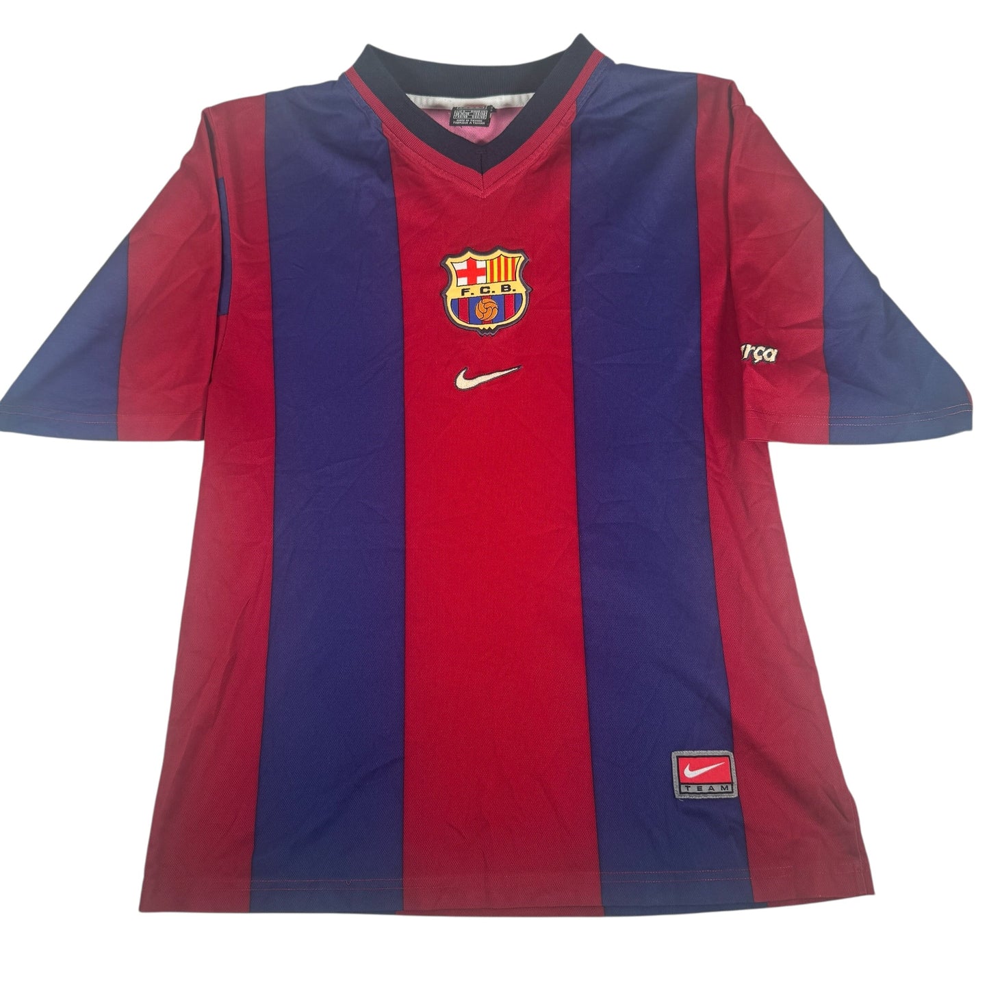 Barcelona 1998/1999 Home Football Shirt Small