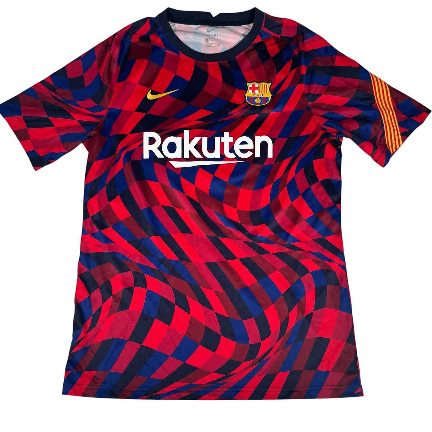Barcelona 2020/2021 Pre Match Training Football Shirt Large