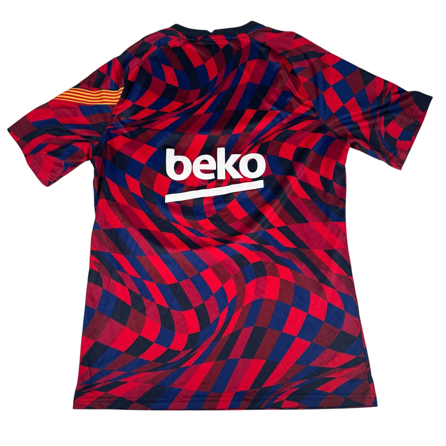 Barcelona 2020/2021 Pre Match Training Football Shirt Large