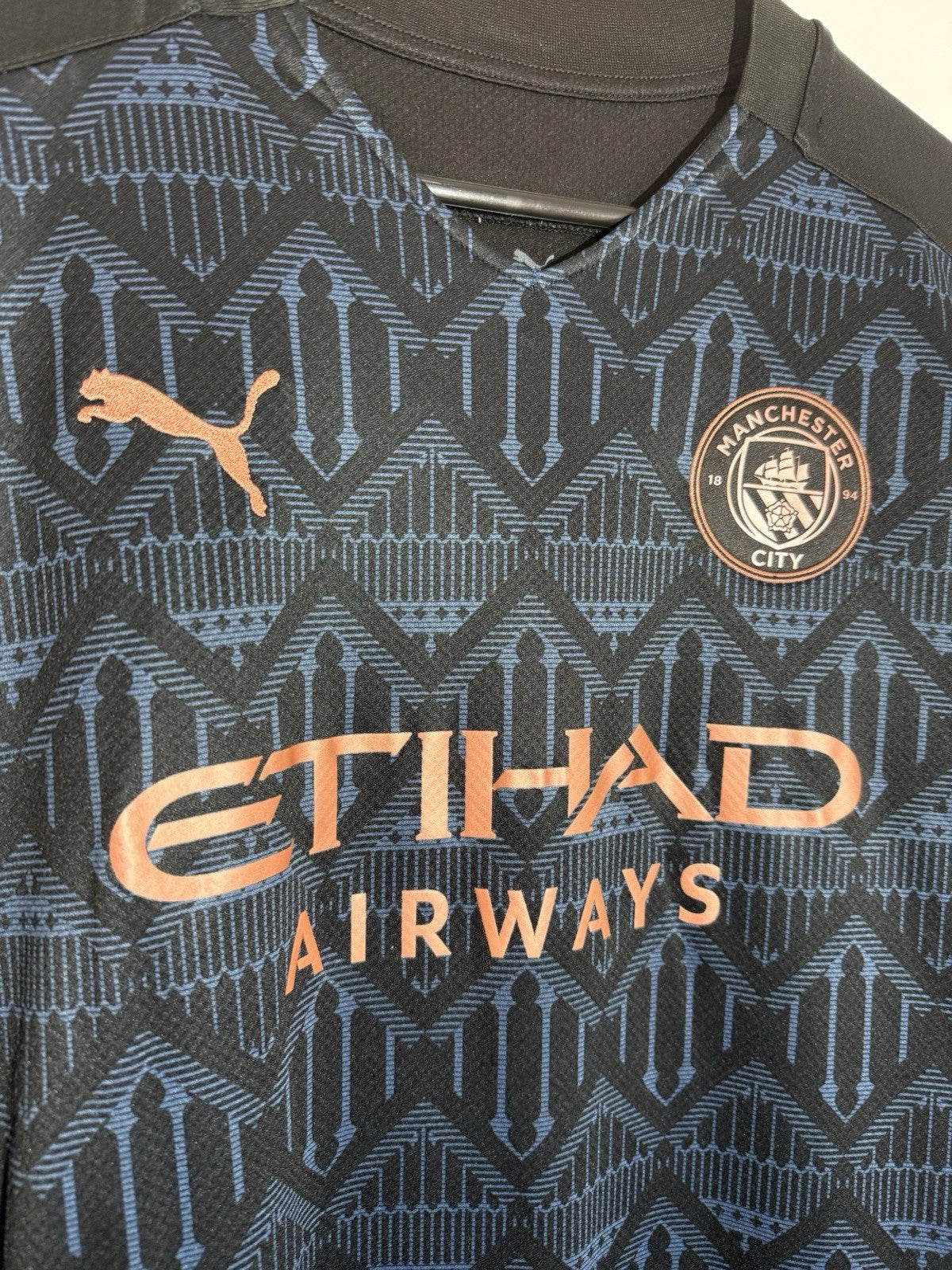 Manchester City Foden #47 2020/21 Medium Away Excellent Condition 757065-02