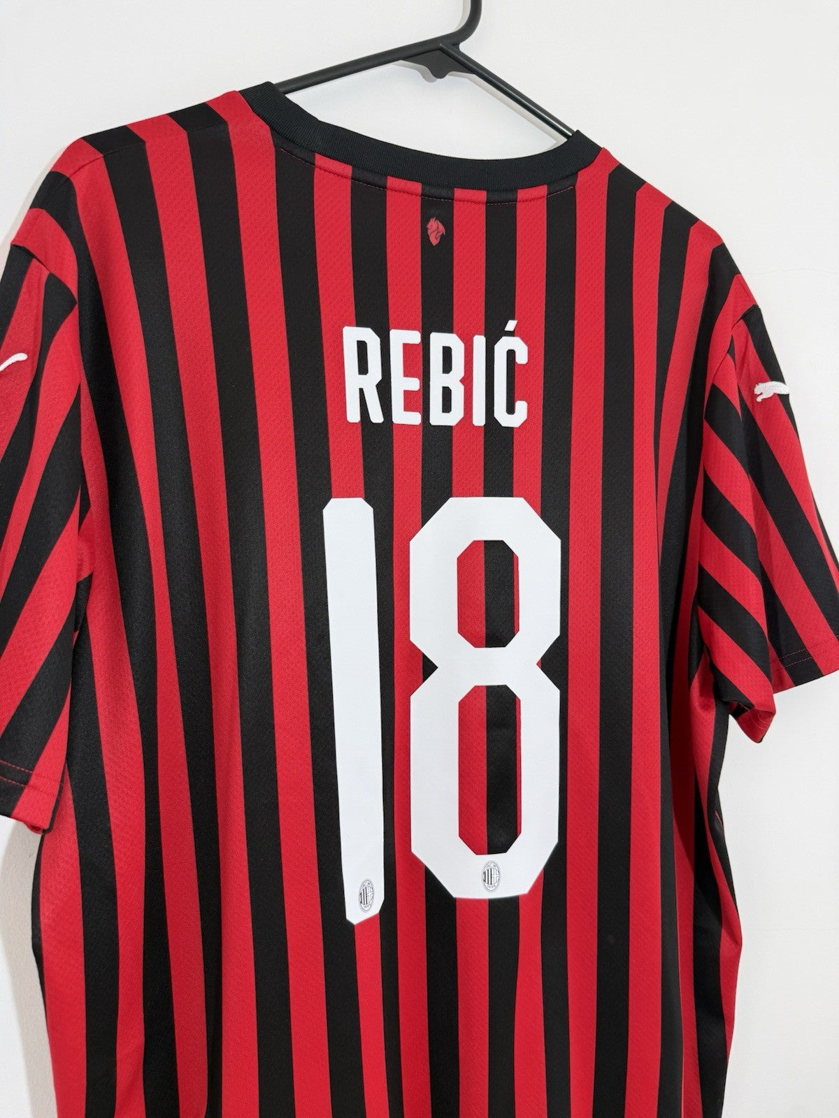 AC Milan Rebic #18 2019/20 XL Home Shirt Puma Excellent Condition 755857-01