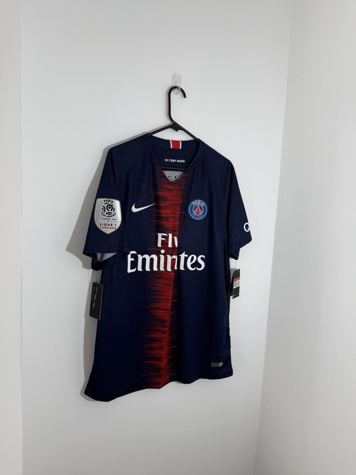 PSG Veratti #6 2018/19 Large Home Shirt Nike BNWT 894432-411
