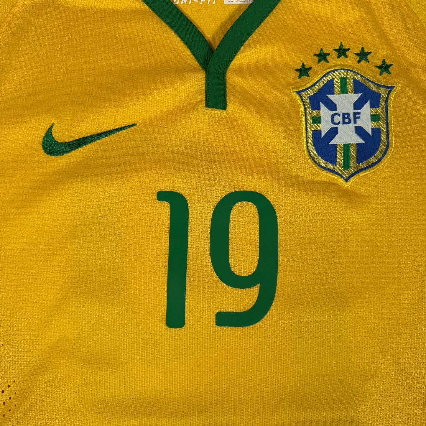 19 Brazil 2014/2015 Home Player Spec Football Shirt Large