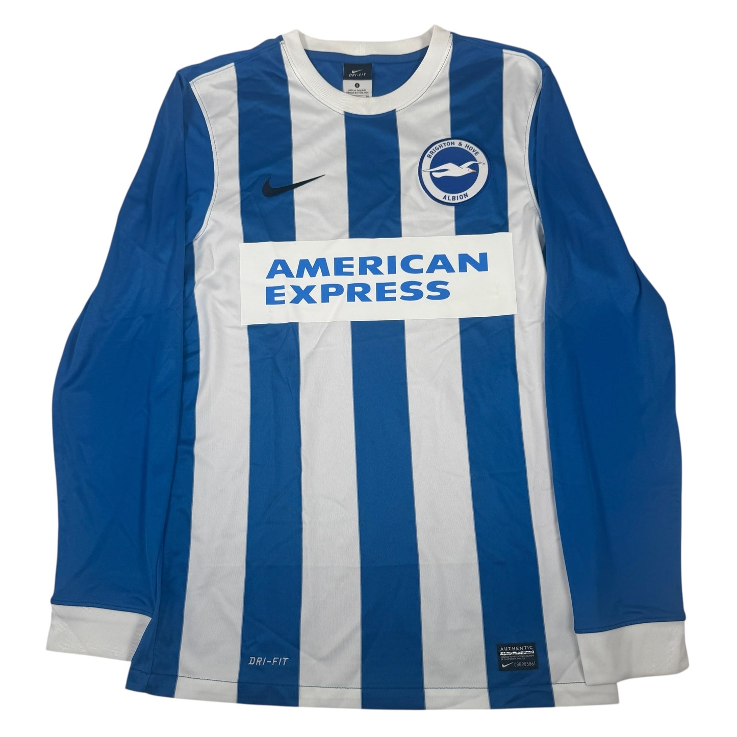 Brighton & Hove Albion 2014/2015/2016 Home Long Sleeve Football Shirt Small