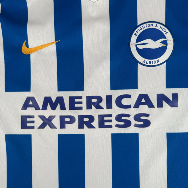 Brighton & Hove Albion 2017/2018 Home Football Shirt XL