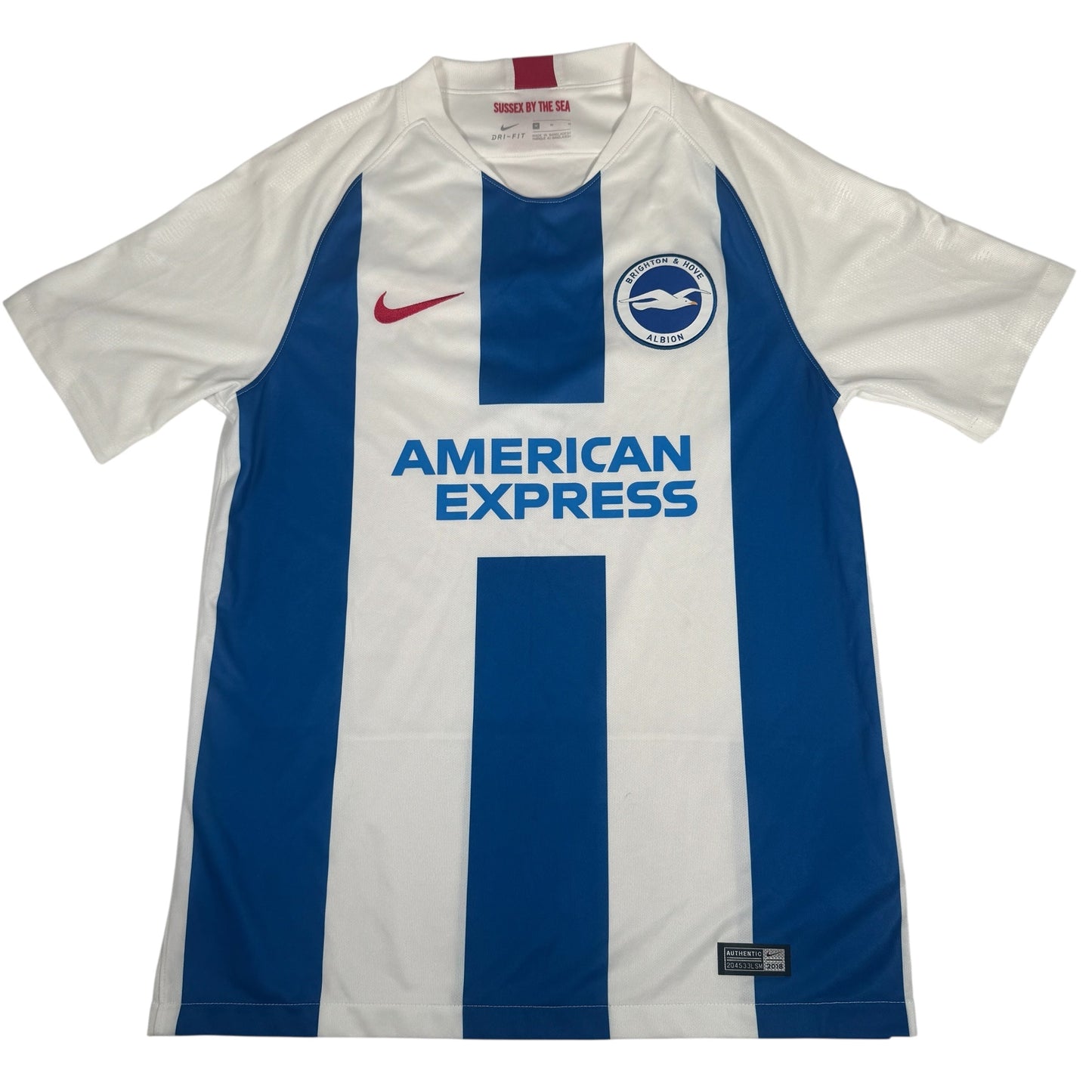 Brighton & Hove Albion 2018/2019 Home Football Shirt Medium