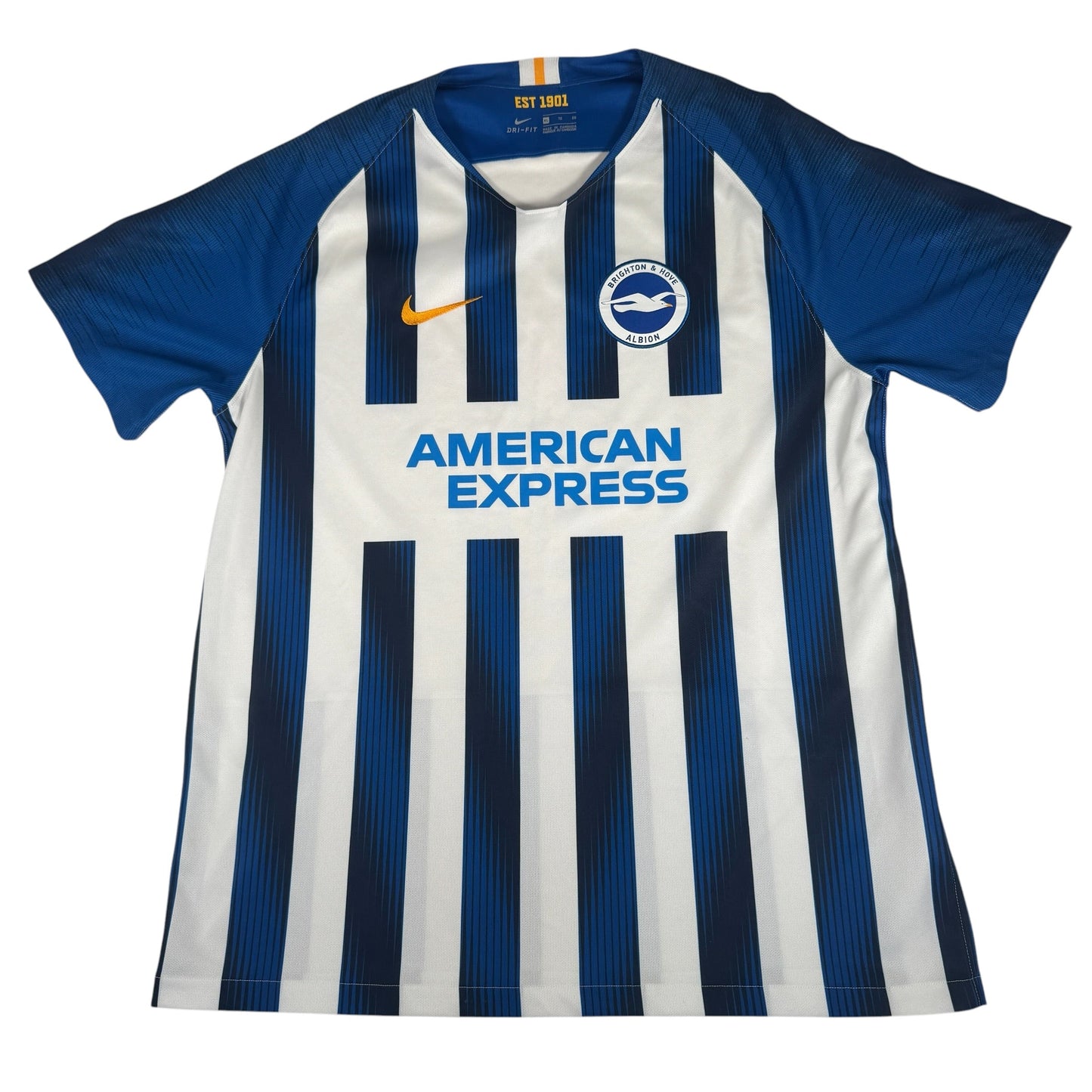 Brighton & Hove Albion 2019/2020 Home Football Shirt XL