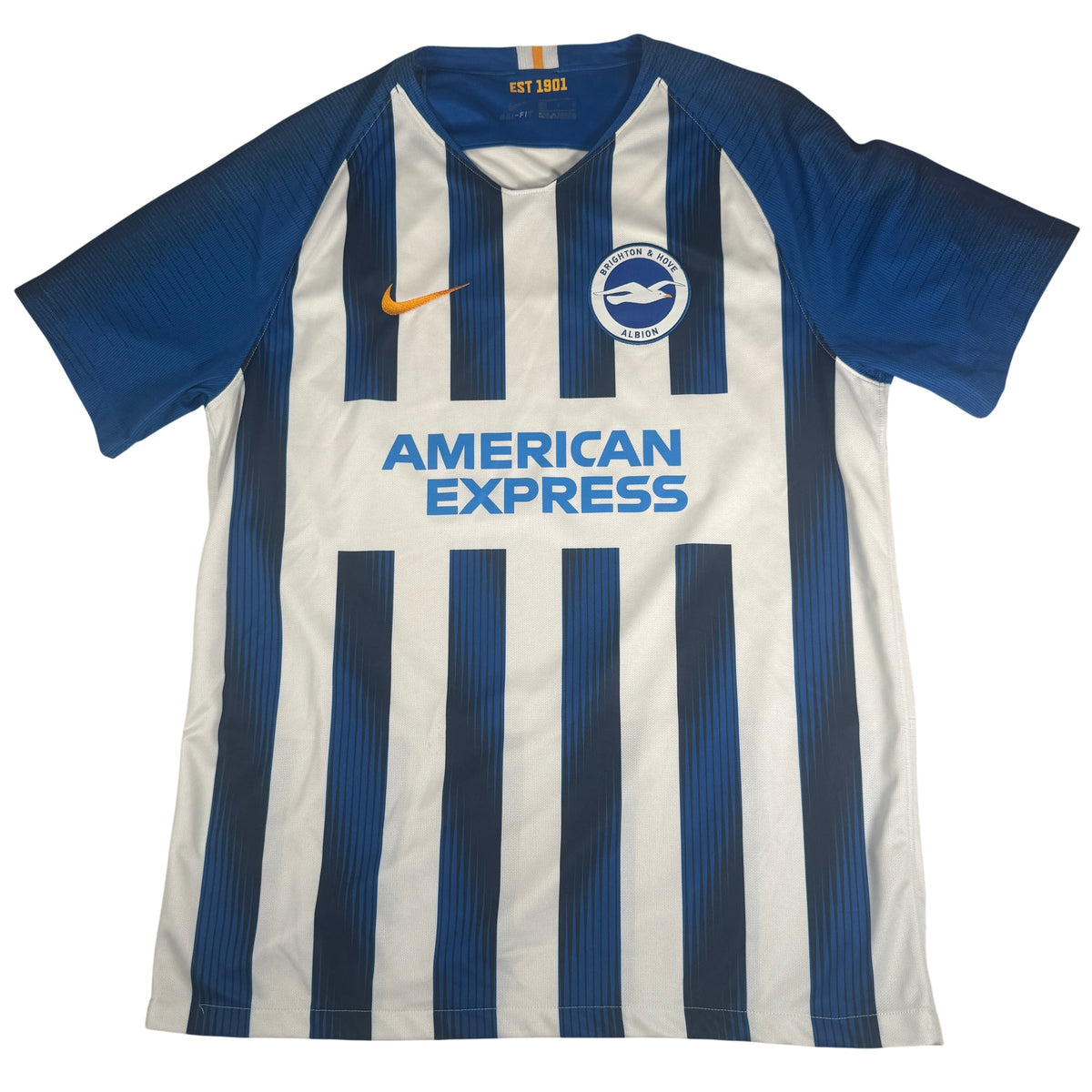 Brighton & Hove Albion 2019/2020 Home Football Shirt Large