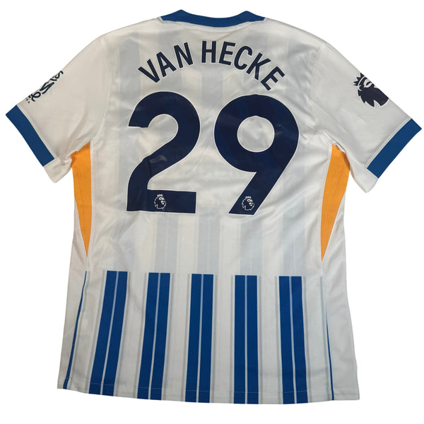 Van Hecke 29 Brighton & Hove Albion 2024/2025 Home Football Shirt Large
