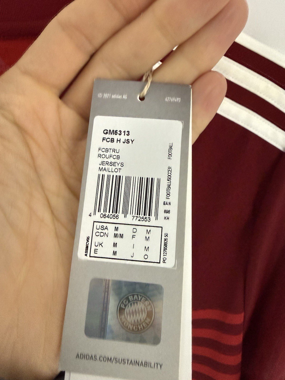 Bayern Munich Lewandowski #9 2021/22 Medium Home BNWT GM5313