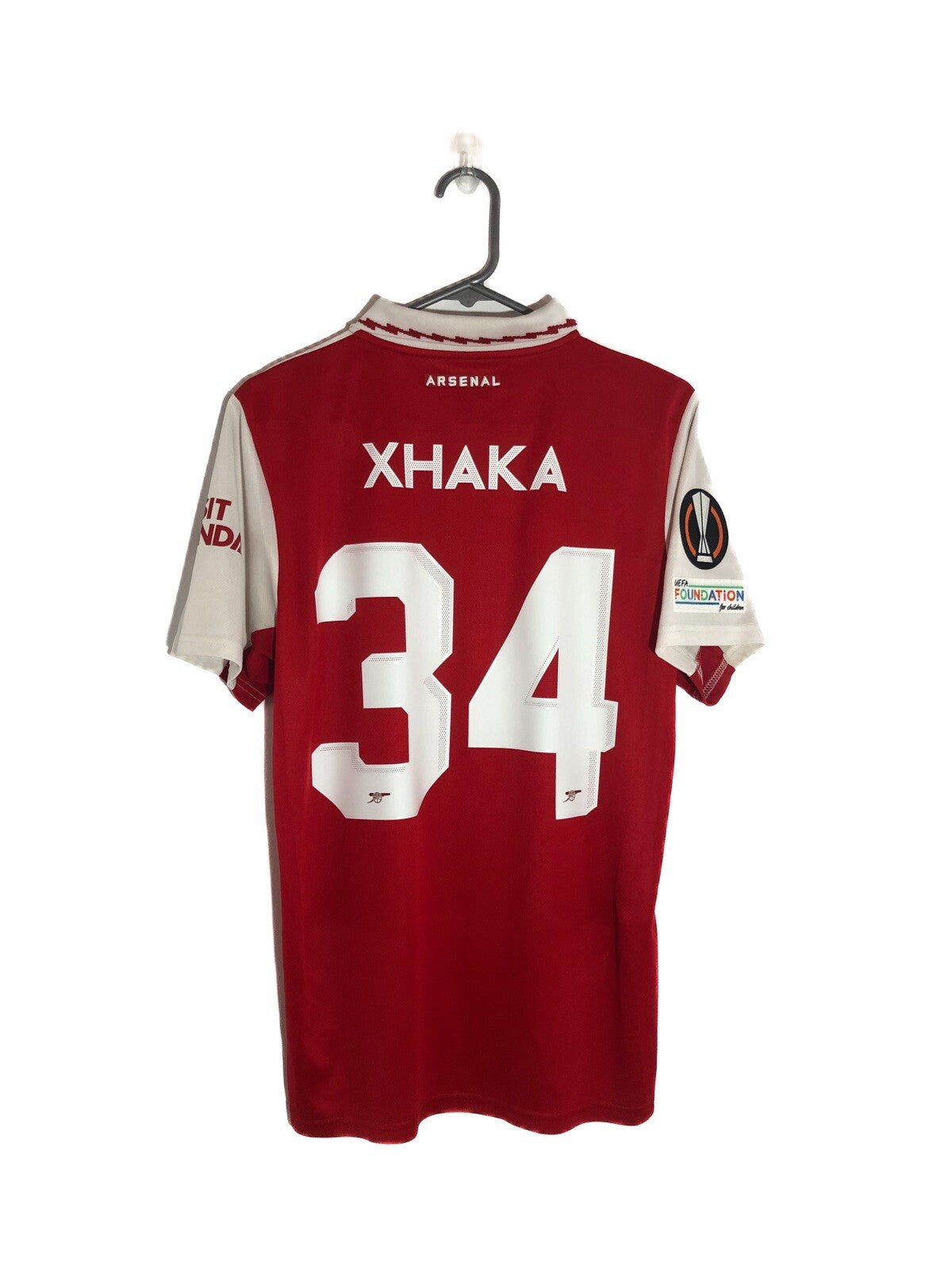 アーセナル XHAKA 34 22/23 Arsenal Xhaka #34 2022/23 Medium Home Euro Shirt Excellent