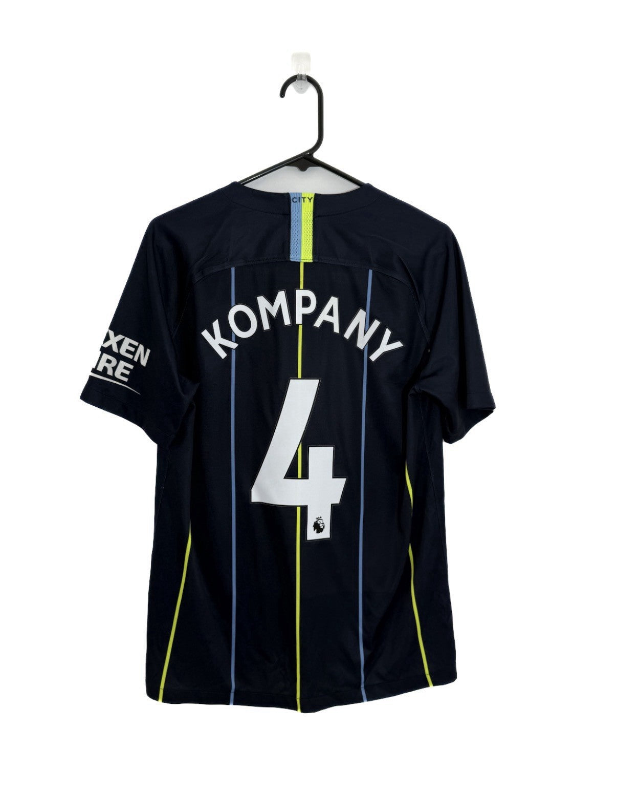 Manchester City Kompany #4 2018/19 Medium Away Excellent Condition 919002-476