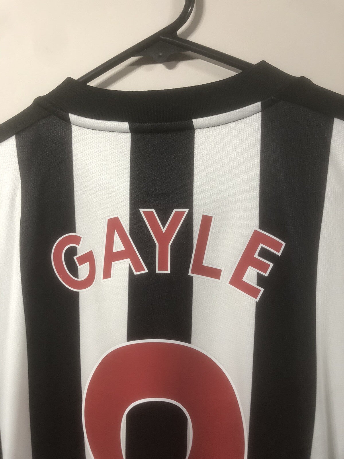 Newcastle United Gayle #9 2017/18 Large Home Shirt Excellent Condition 751271