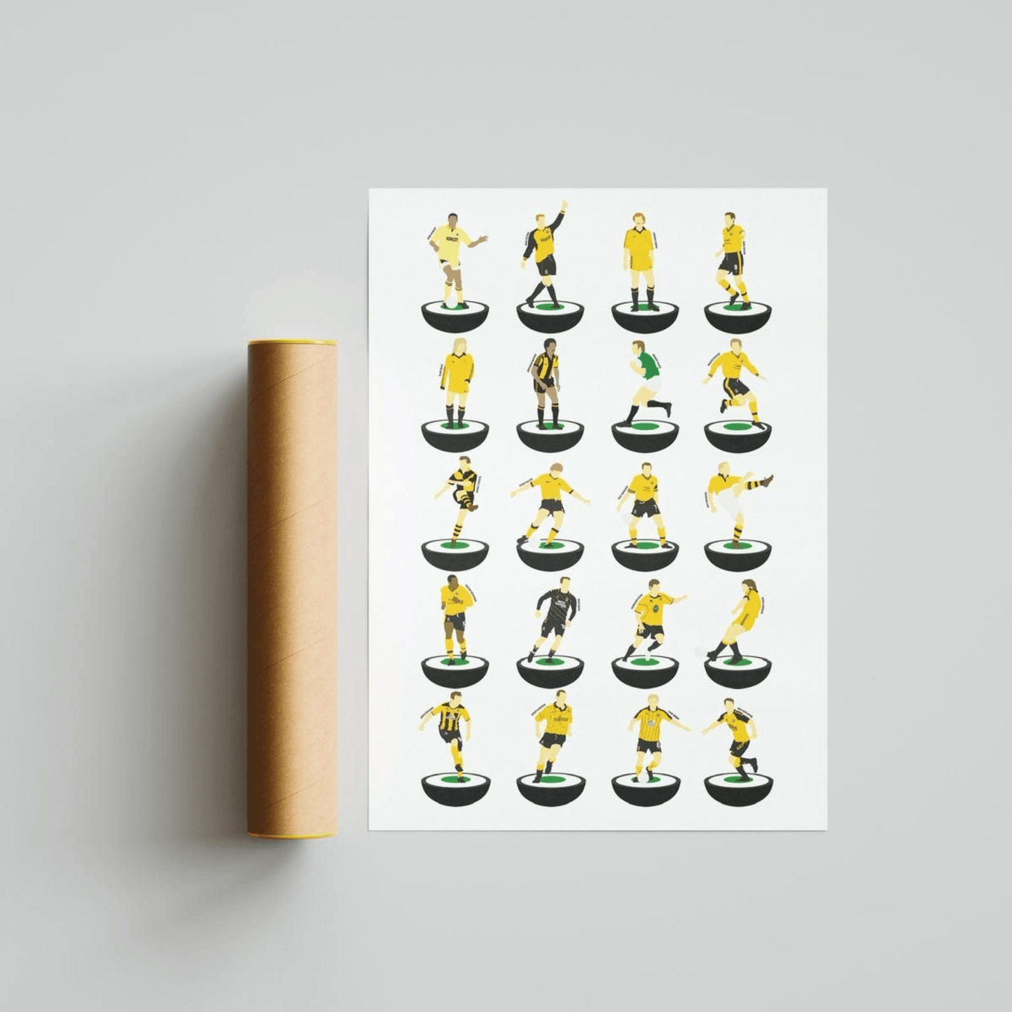 Cambridge United Legends Subbuteo Print