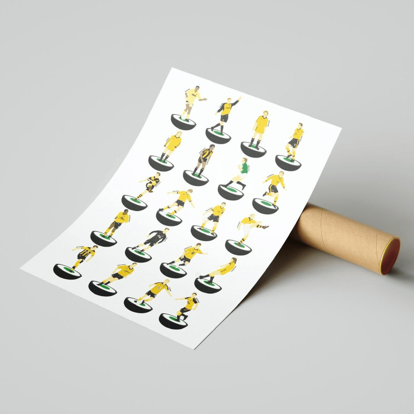 Cambridge United Legends Subbuteo Print