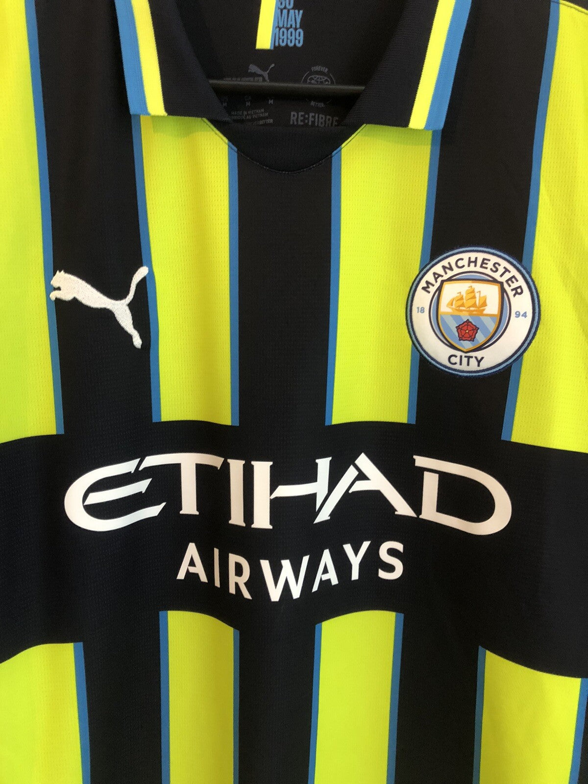 Manchester City Bernardo #20 2024/25 Medium Away Excellent Condition 775086-02