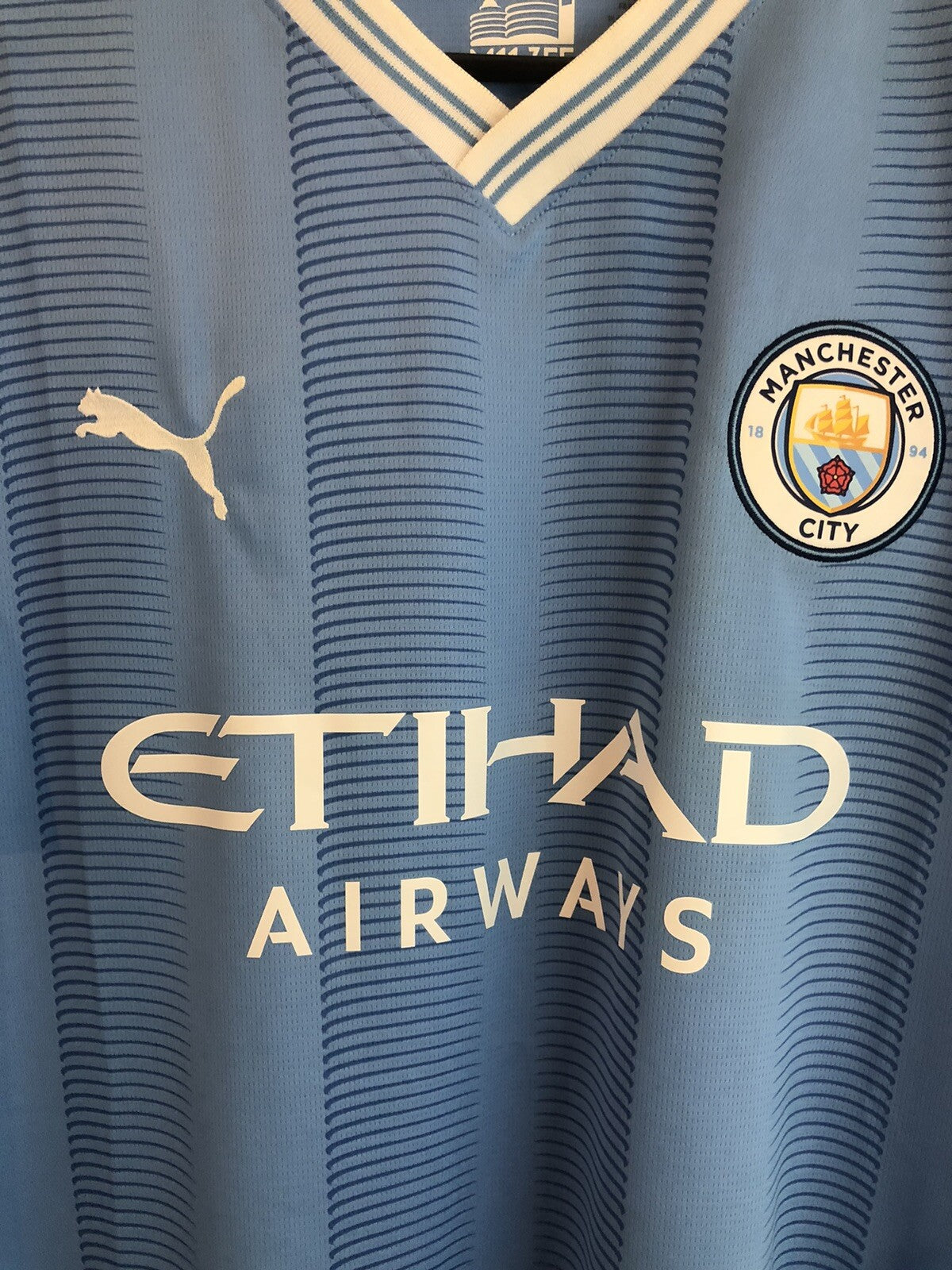 Manchester City Gvardiol #24 2023/24 Medium Home Excellent Condition 770438-01