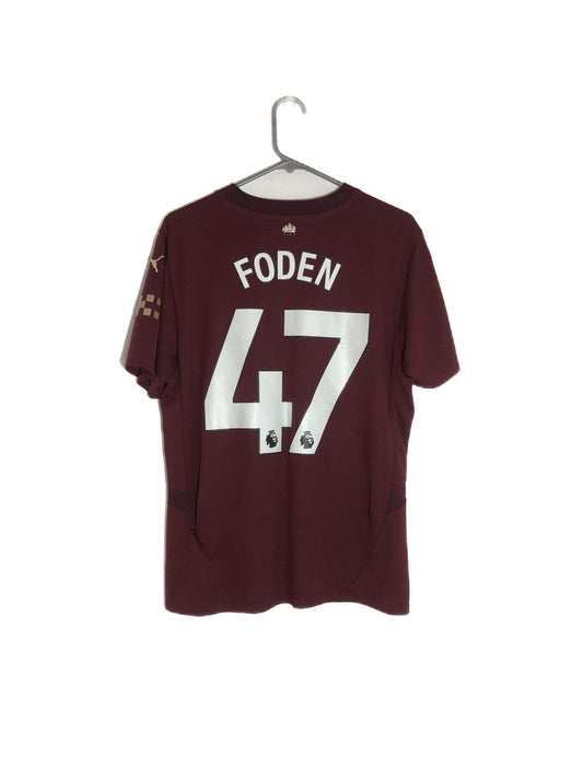 Manchester City Foden #47 2024/25 Medium 3rd Shirt Excellent Condition 775201-03