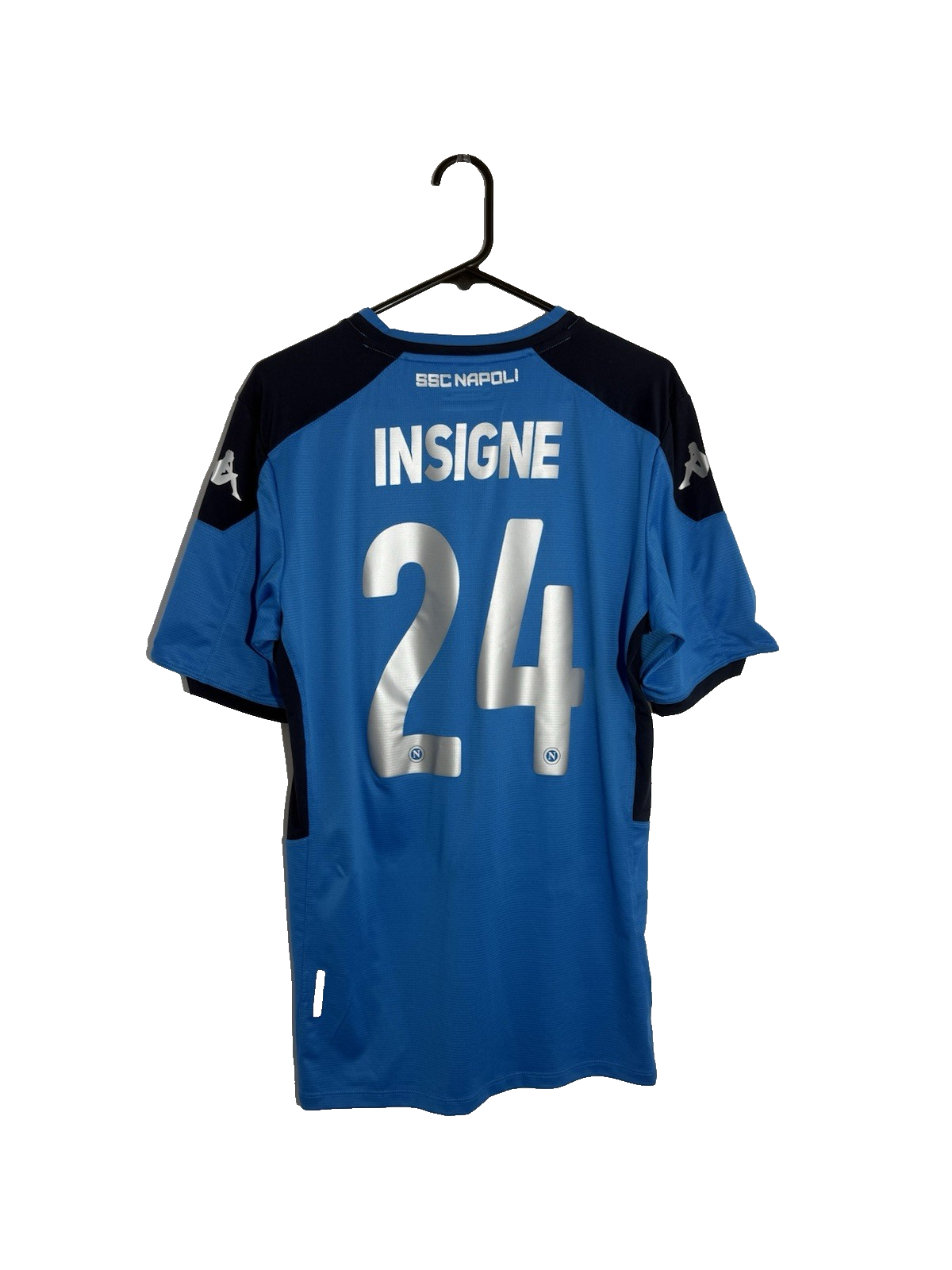 Napoli Insigne #24 2019/20 Kappa XL Slim Home Shirt BNWT 304NKF0