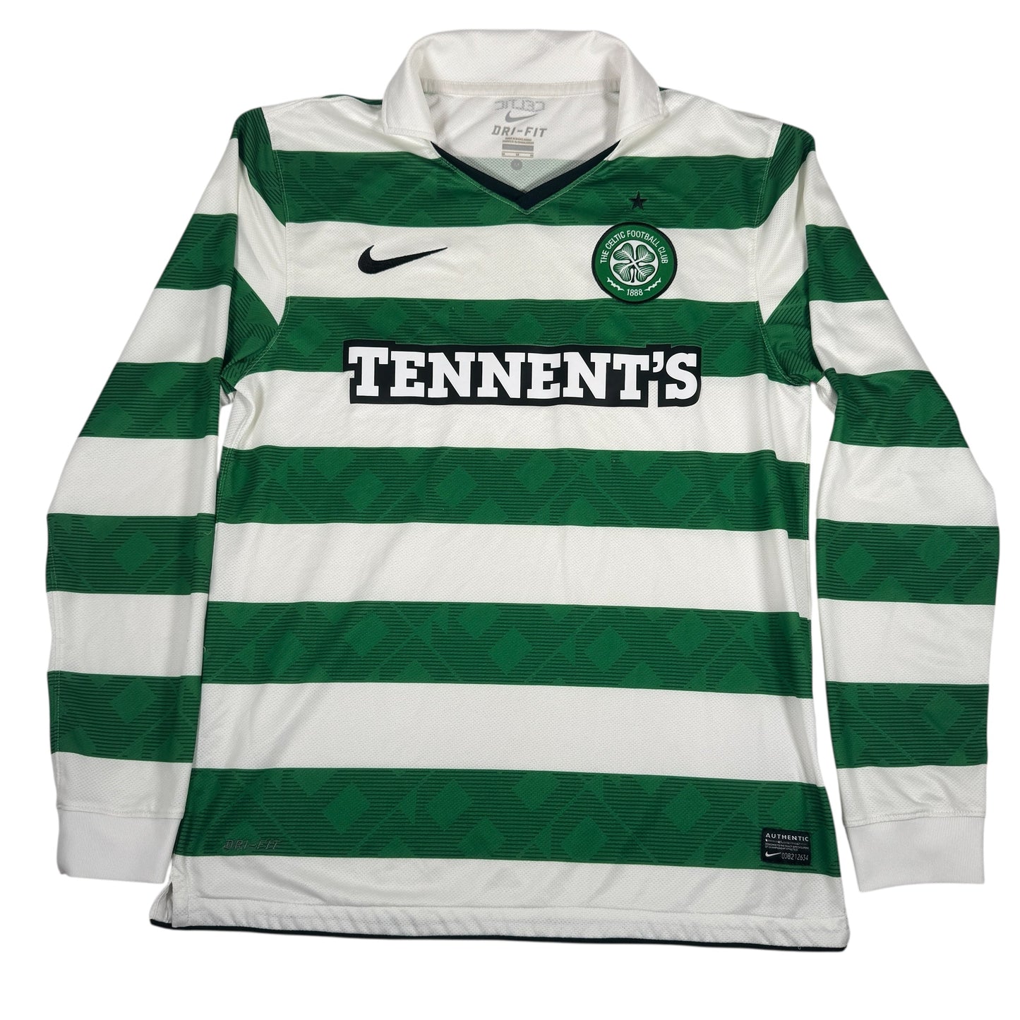 Celtic 2010/2011 Home Long Sleeve Football Shirt Medium