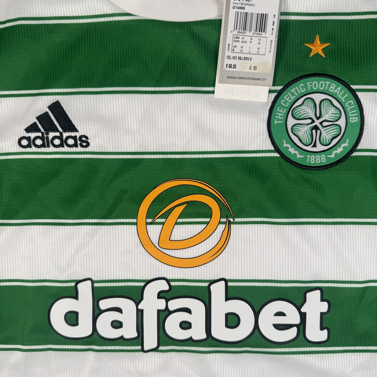 Celtic 2021/2022 Home Football Shirt Medium BNWT