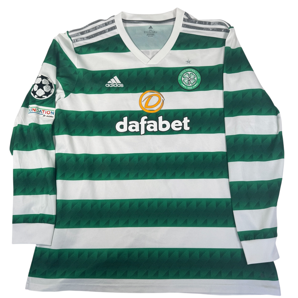JOTA 17 Celtic 2022/2023 Home Long Sleeve Football Shirt 2XL