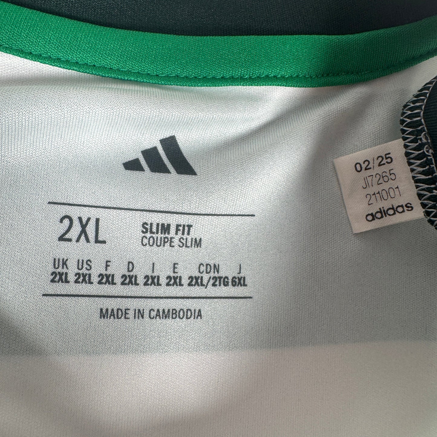 Celtic 2025/2026 Home Football Shirt 2XL