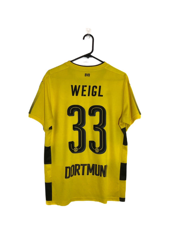 Borussia Dortmund Weigl #33 2017/18 Medium Home Shirt Excellent Condition 751670