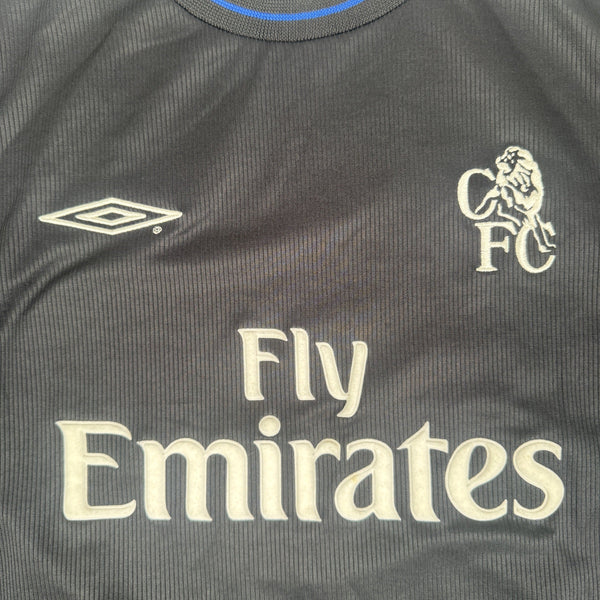 Chelsea 2002/2003 Away Long Sleeve Football Shirt Medium