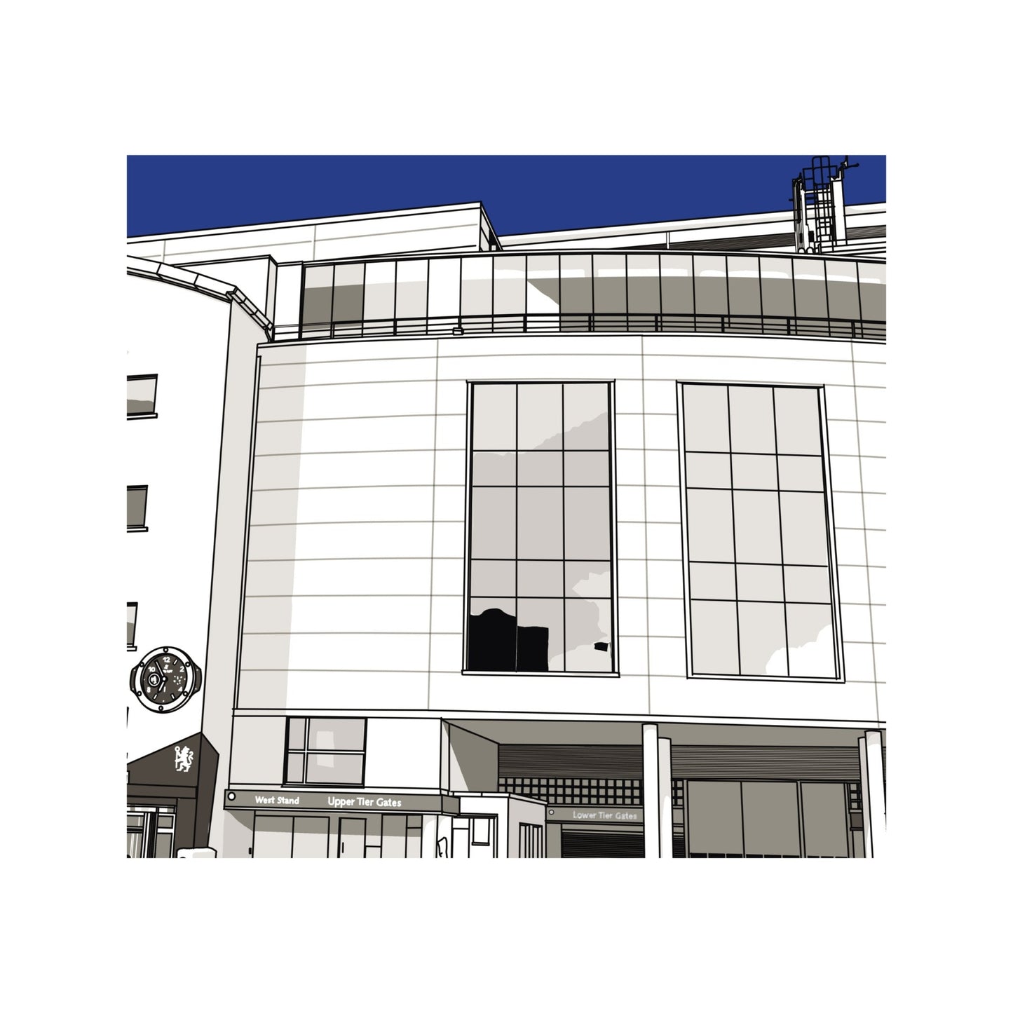 Chelsea Football Artwork - Stamford Bridge