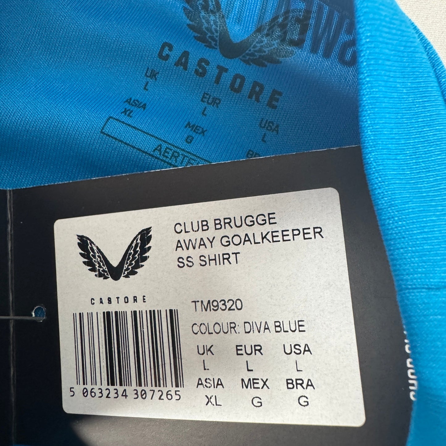 Club Brugge 2024/2025 Goalkeeper Football Shirt Large BNWT