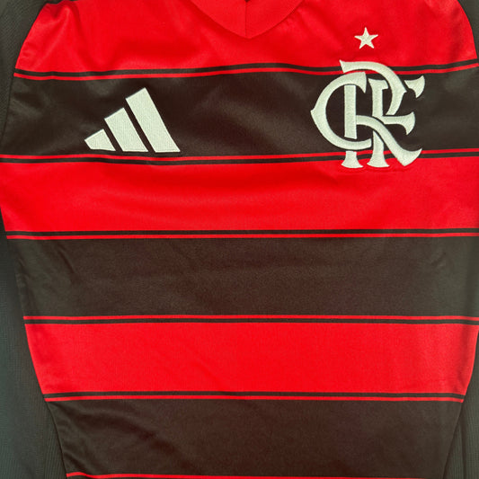 CR Flamengo 2024/2025 Home Football Shirt Small