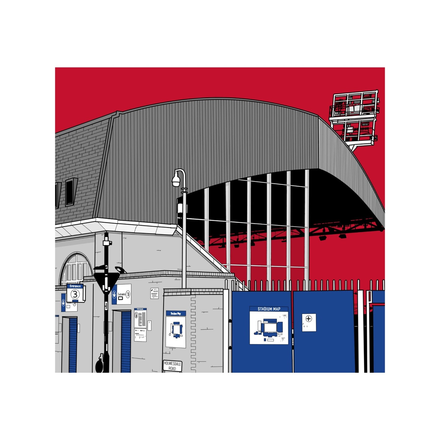 Crystal Palace Football Artwork - Selhurst Park