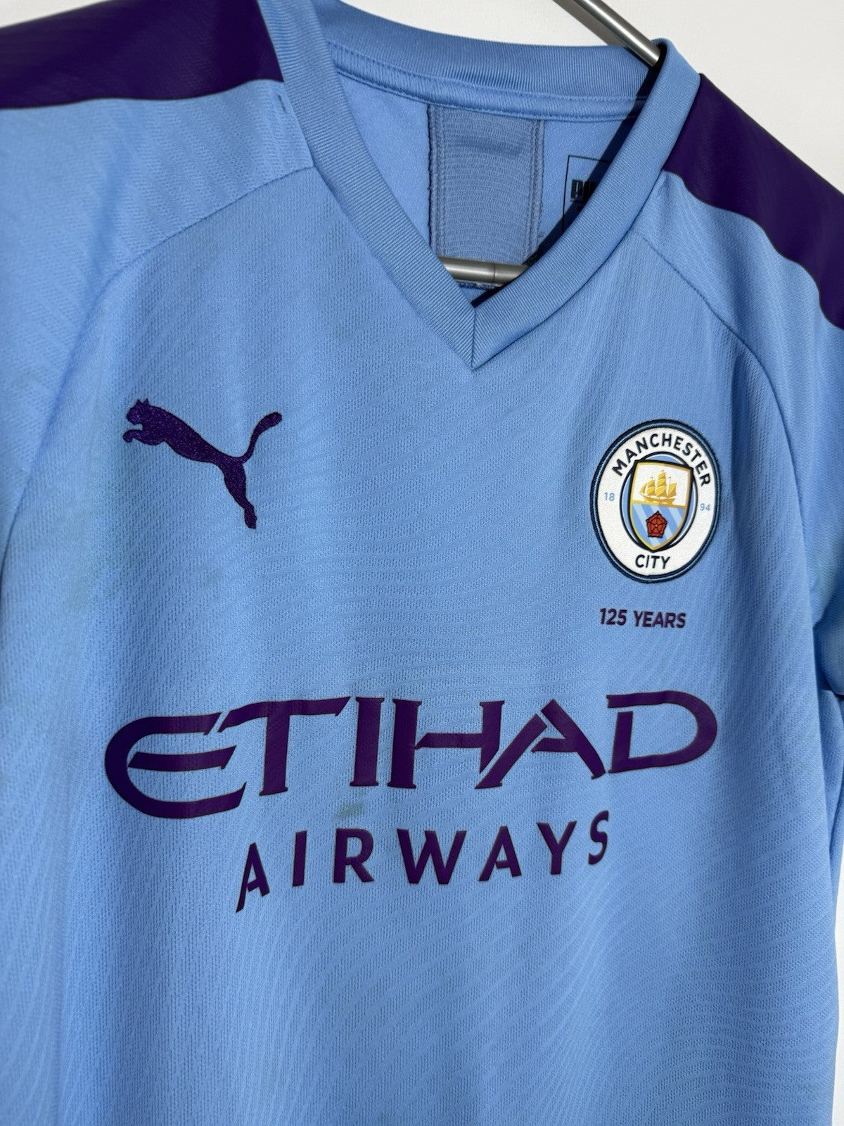 Manchester City Foden #47 2019/20 Small Home Shirt Excellent Condition 755586-01