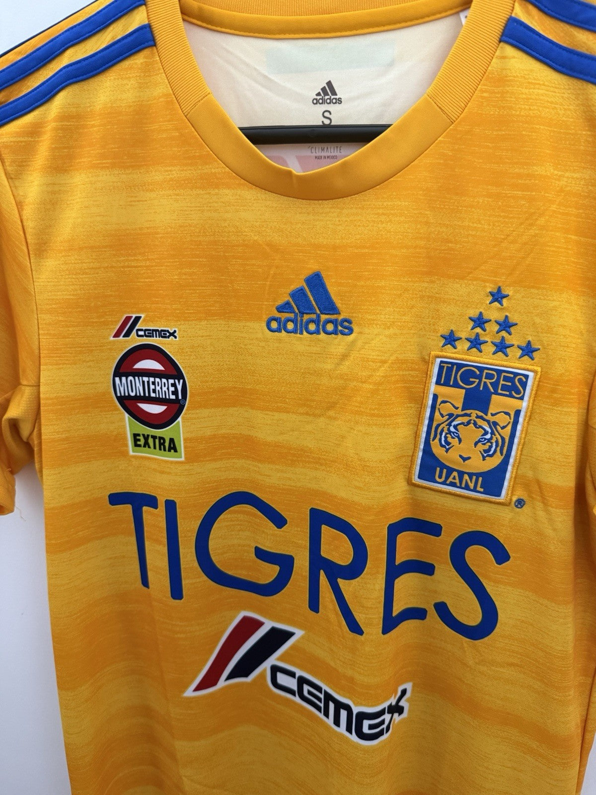 Tigres UANL 2019/20 Small Home Shirt Adidas Excellent Condition DW4383