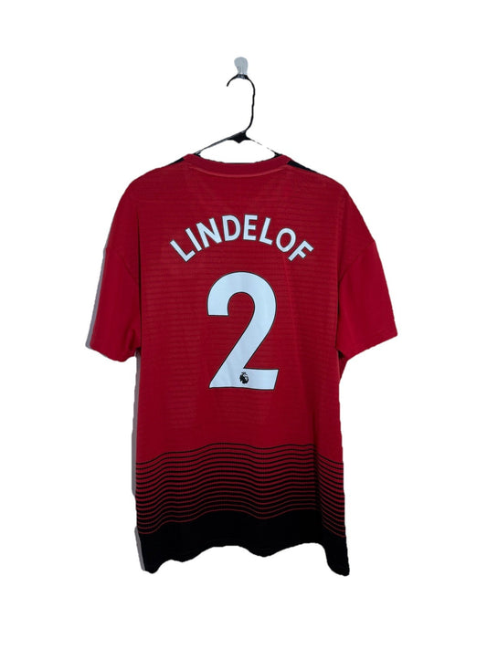 Manchester United Lindelof #2 2018/19 XL Home Shirt Excellent Condition CG0040